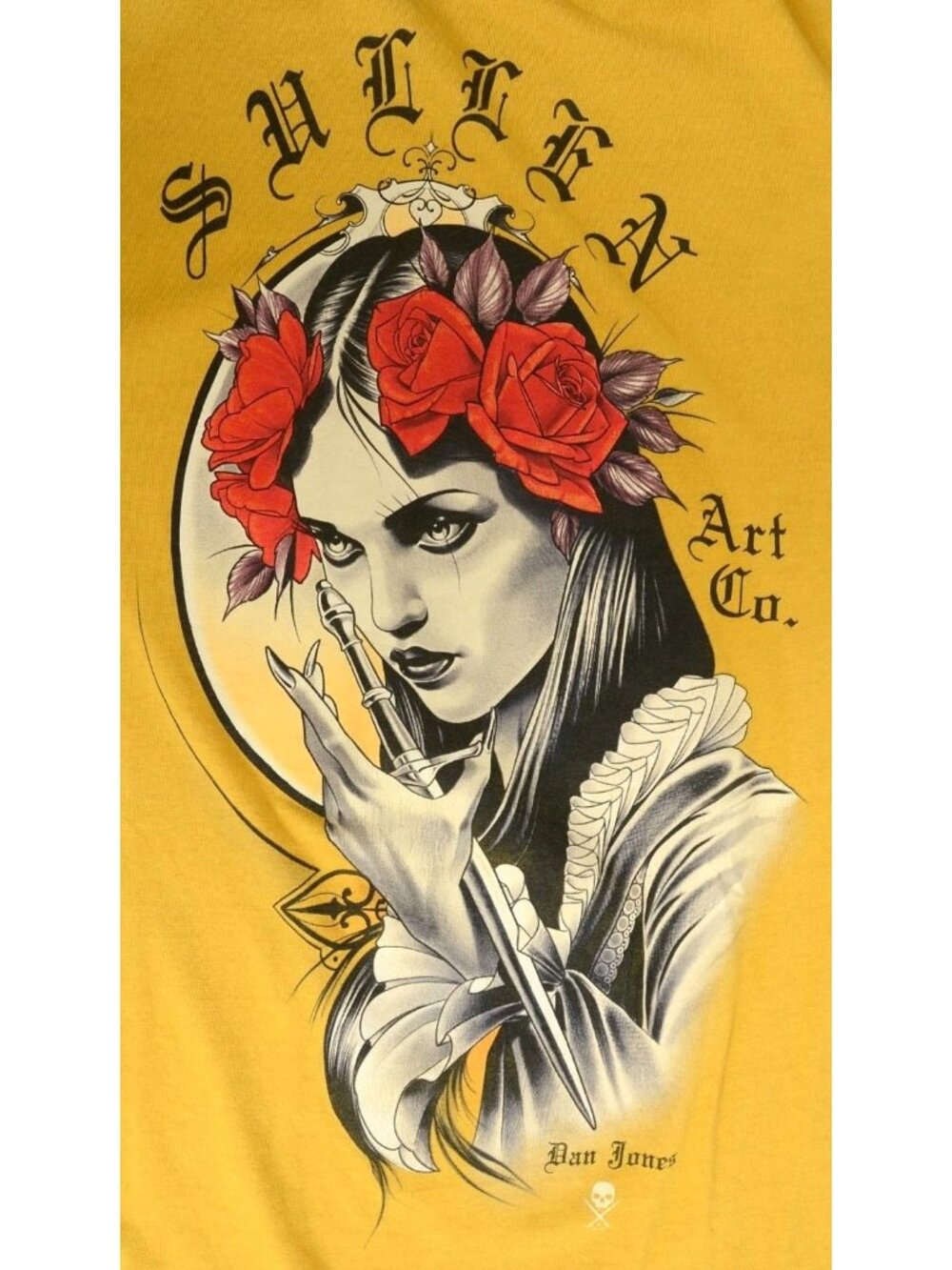 SULLEN Men's XXL Dan Jones Short‎ Sleeve Tattoo Art Premium Cotton T-Shirt